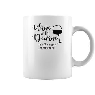 Wine With Dewine Wine Ohio Tumbler Coffee Mug | Favorety DE