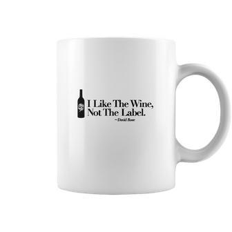 I Like The Wine Not The Label David Rose Coffee Mug | Favorety UK