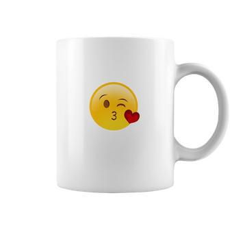 Winky Face Smiley With Heart Kiss Emoji Coffee Mug | Favorety AU