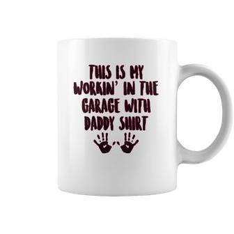 This Is My Working In The Garage With Daddy Baby One Piece Coffee Mug | Favorety DE