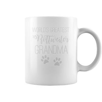 Worlds Greatest Rottweiler Grandma Love My Dog Paw _Extract Coffee Mug | Favorety