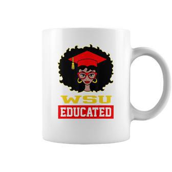 Wsu Educated Black Girl Graduate University Black History Month Proud Black Gift Coffee Mug | Favorety AU