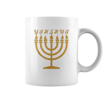 Yahshua Menorah Hebrew Israelite Yahweh Yeshua Torah Coffee Mug | Favorety