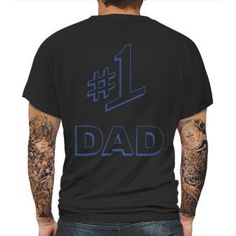 1 Dad Number One Logo Mens Back Print T-shirt | Favorety DE