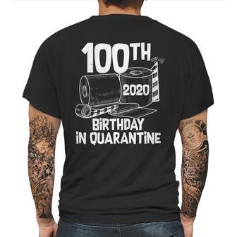 100Th Birthday In Quarantine Toilet Paper Party Mens Back Print T-shirt | Favorety DE