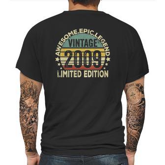 12 Years Old Retro Vintage Awesome Birthday 2009 Mens Back Print T-shirt | Favorety AU