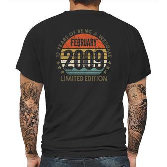 13 Years Old Gift February 2009 Limited Edition Mens Back Print T-shirt | Favorety CA