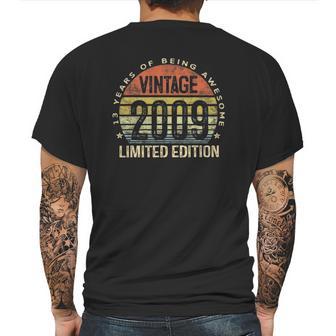 13Th Birthday Gifts Vintage 2009 Limited Edition 13 Years Old Mens Back Print T-shirt | Favorety DE