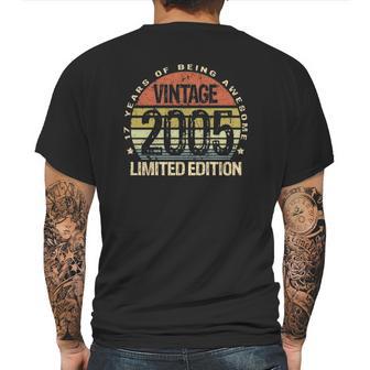 17 Years Old Gifts Vintage 2005 Limited Edition 17Th Birthday Mens Back Print T-shirt | Favorety DE