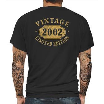 19 Years Old 19Th Birthday Gift Limited 2002 Ver2 Mens Back Print T-shirt | Favorety