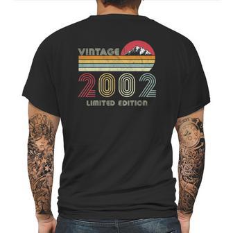 19 Years Old Gifts Vintage 2002 Limited Edition 19Th Birthday Mens Back Print T-shirt | Favorety CA