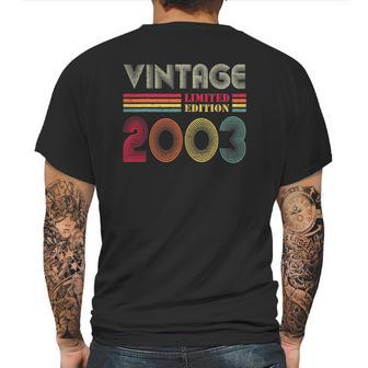 19 Years Old Gifts Vintage 2003 Limited Edition 19Th Birthday Mens Back Print T-shirt | Favorety AU