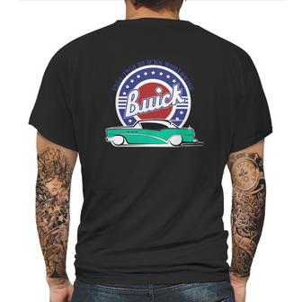 1954 Buick Turquoise White Mens Back Print T-shirt | Favorety