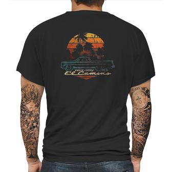 1959 El Camino Sunset Stripes Mens Back Print T-shirt | Favorety AU