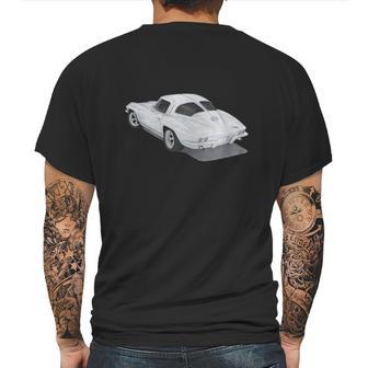 1963 Corvette Stingray Mens Back Print T-shirt | Favorety DE