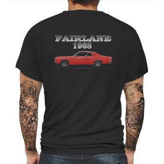 1968 Ford Fairlane Formal Roof Red Ii Mens Back Print T-shirt | Favorety DE