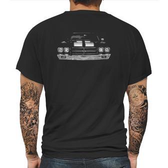 1970 Chevelle Front Grill View Mens Back Print T-shirt | Favorety