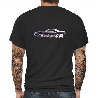 1970 Dodge Challenger Ta Classic Outline Design Mens Back Print T-shirt | Favorety UK