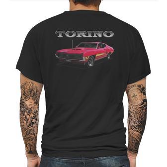 1970 Ford Torino Gt Red Mens Back Print T-shirt | Favorety CA