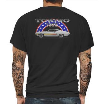 1970 Ford Torino Gt Side White Mens Back Print T-shirt | Favorety CA