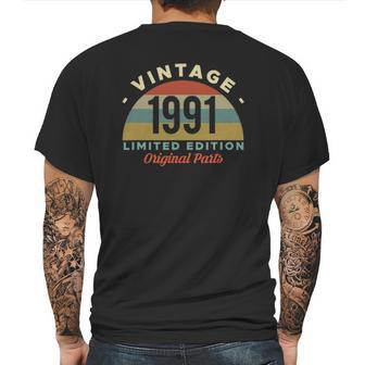 1991 Vintage Limited Edition Original Parts 30Th Birthday Mens Back Print T-shirt | Favorety AU