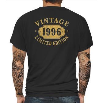 1996 25 Years Old 25Th Limited Birthday Gift Mens Back Print T-shirt | Favorety CA