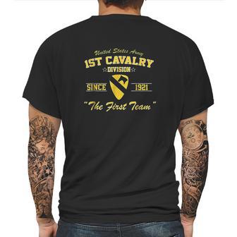 1St Cavalry Division Mens Back Print T-shirt | Favorety