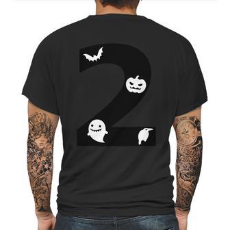 2 Name Charater Dracula Pumpkin Ghost Boo Raven Mens Back Print T-shirt | Favorety AU