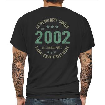 20 Years Old Bday Legendary Since 2002 - Vintage 20Th Birthday Mens Back Print T-shirt | Favorety CA