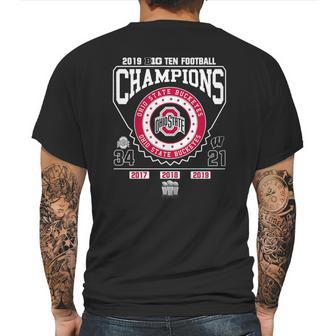 2019 Big Ten Football Champions Ohio State Buckeyes 34 21 Shirt Mens Back Print T-shirt | Favorety DE