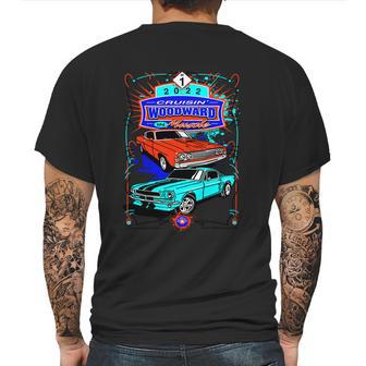 2022 Cruisin Woodward M1 In Muscle Car Cruise Mens Back Print T-shirt | Favorety