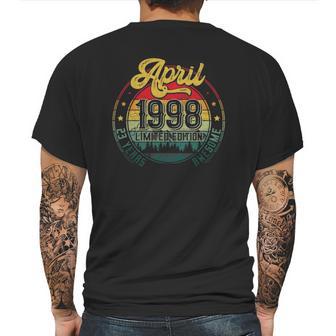 23Rd Birthday Gifts 23 Years Old Retro Born In April 1998 Ver2 Mens Back Print T-shirt | Favorety AU