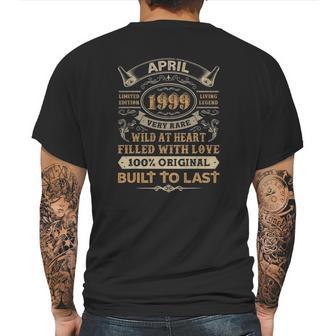 23Rd Birthday Gifts 23 Years Old Retro Born In April 1999 Ver2 Mens Back Print T-shirt | Favorety AU