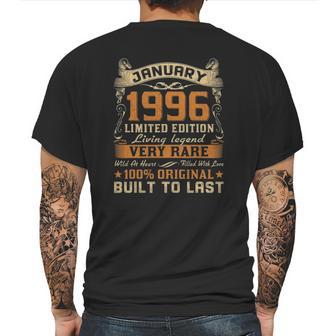 26Th Birthday Gift 26 Years Old Retro Vintage January 1996 Ver2 Mens Back Print T-shirt | Favorety DE