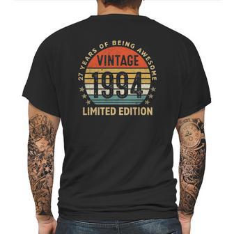 27 Years Old Gift Vintage 1994 Limited Edition 27Th Birthday Mens Back Print T-shirt | Favorety DE