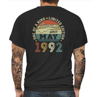 30 Years Old Birthday Awesome Since May 1992 30Th Birthday Mens Back Print T-shirt | Favorety