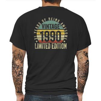 31 Years Old Vintage 1990 Limited Edition 31St Birthday Mens Back Print T-shirt | Favorety UK