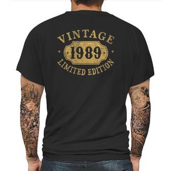 32 Years Old 32Nd Birthday Anniversary Gift Limited 1989 Ver2 Mens Back Print T-shirt | Favorety DE