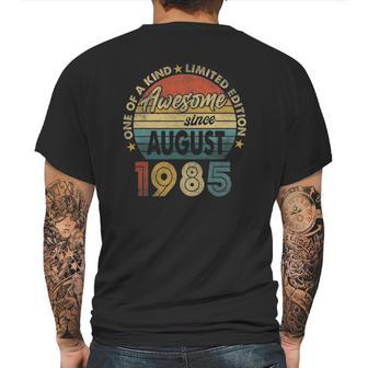 36 Years Old 36Th Birthday Men Awesome Since August 1985 Ver2 Mens Back Print T-shirt | Favorety AU