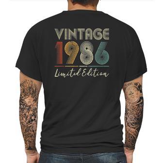 36 Years Old Gifts Vintage 1986 Limited Edition 36Th Birthday Mens Back Print T-shirt | Favorety UK