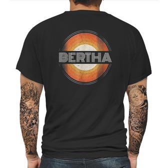 Graphic 365 First Name Bertha Retro Personalized Vintage Mens Back Print T-shirt | Favorety CA