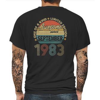 38 Years Old 38Th Birthday Men Awesome Since September 1983 Ver2 Mens Back Print T-shirt | Favorety CA