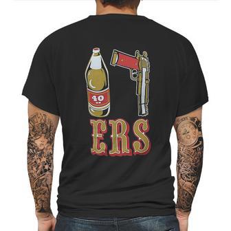 40Oz 9Mm Gold Mens Back Print T-shirt | Favorety UK