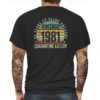 41St Birthday Vintage 1981 Mens Back Print T-shirt | Favorety DE