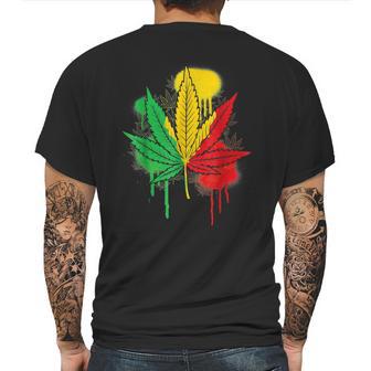 420 Day Marijuana Weed Cannabis Leaf Mens Back Print T-shirt | Favorety UK