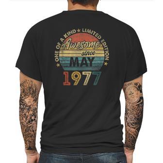 44 Years Old Birthday Awesome Since May 1977 Ver2 Mens Back Print T-shirt | Favorety CA