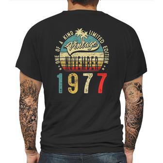 45 Years Old November 1977 Decorations 45Th Birthday Mens Back Print T-shirt | Favorety DE