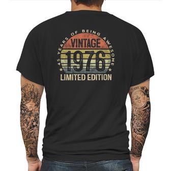 45 Years Old Gifts Vintage 1976 Limited Edition 45Th Birthday Mens Back Print T-shirt | Favorety AU