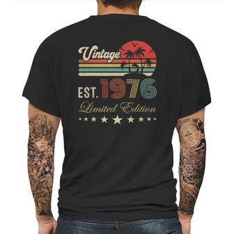 46Th Birthday Born 1976 Vintage Limited Edition 46 Birthday Mens Back Print T-shirt | Favorety AU