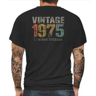 47 Years Old Gifts Vintage 1975 Limited Edition 47Th Birthday Mens Back Print T-shirt | Favorety DE